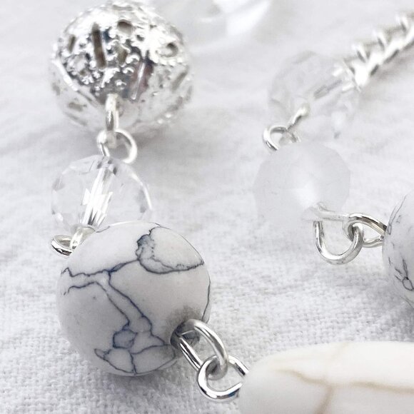 Long Necklaces for Women Trendy, Boho Layered Crystal Beaded Collar Necklaces fo - Picture 4 of 7